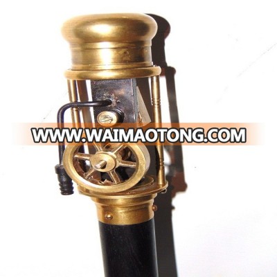 Handmade Brass steam Engine Handle Walking Sticks